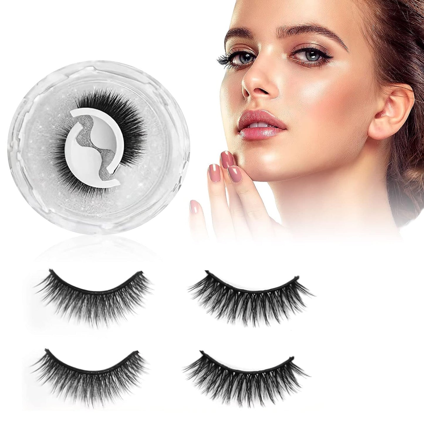 2 Pairs-Reusable Self-adhesive Eyelashes