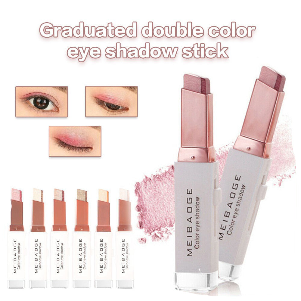 Double Color Glitter Eye shadow Stick