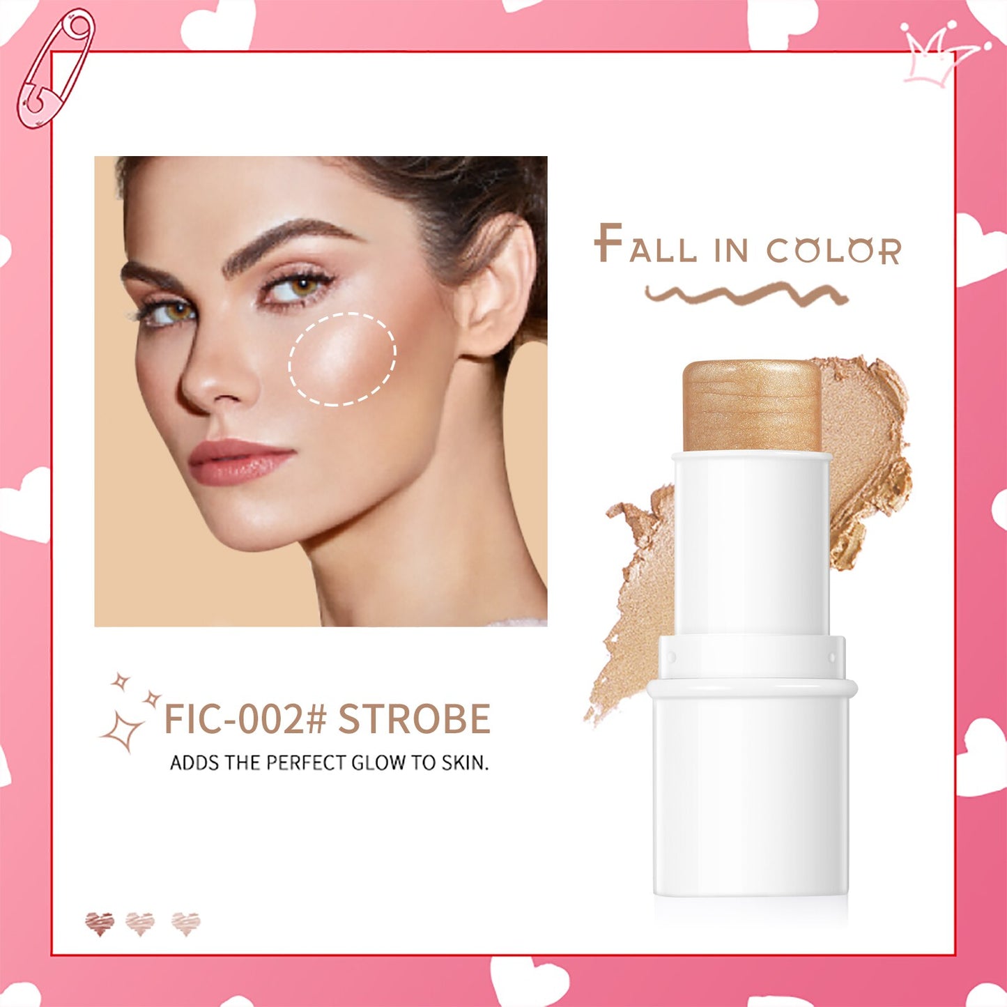 Face Brighten Bronzer highlighter Blush Stick