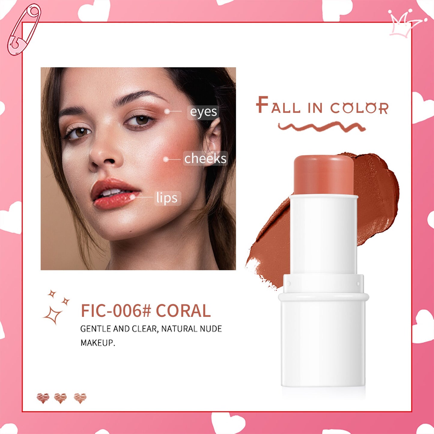 Face Brighten Bronzer highlighter Blush Stick
